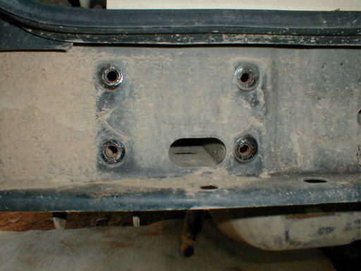 Factory bumper mounts using these 4 welded in nuts on each side.