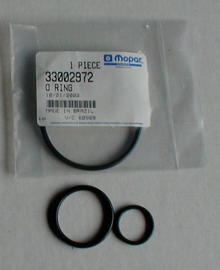 Individual 4.0L oil filter mount o-rings from Jeep dealership.