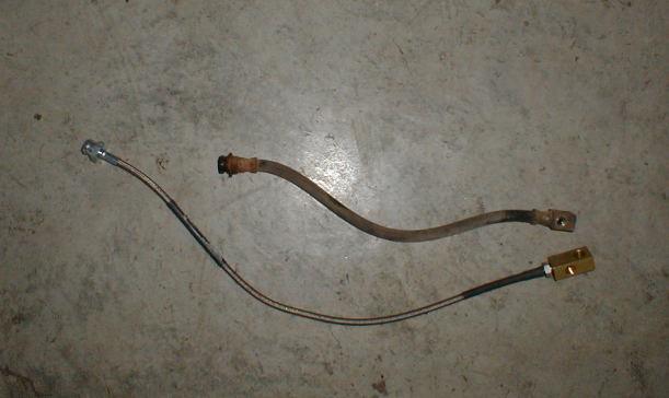 Rear brake hoses. Old vs. new.