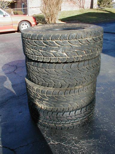 Bridgestone REVO 31 x 10.5 x 15" tires.